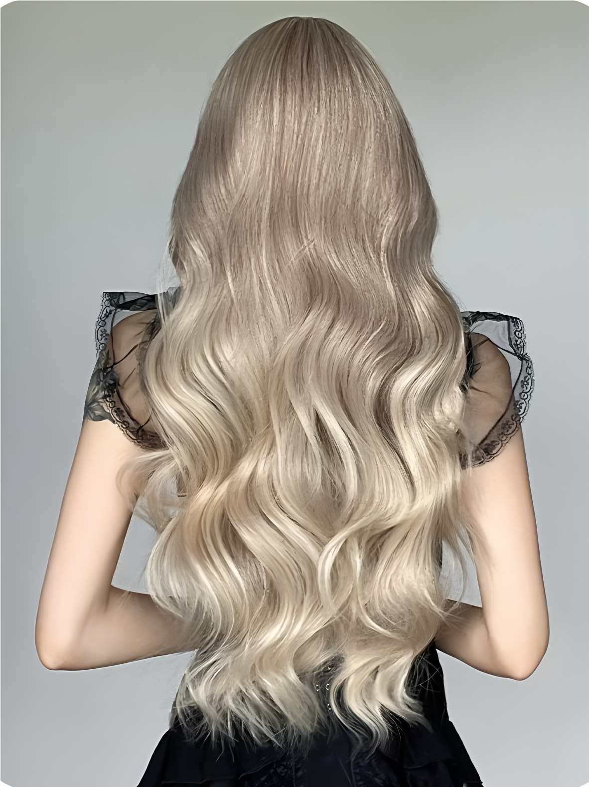 Long hair-Wavy hair-Brown